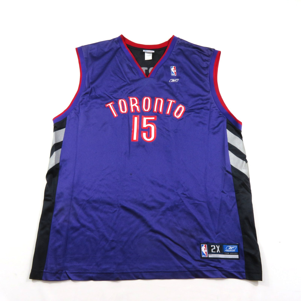 Vince Carter Swingman Reebok Purple Blue Jersey Sz 2XL Toronto Rapters